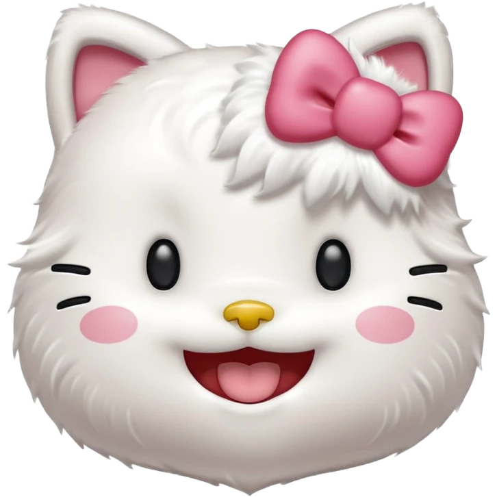 Hello Kitty laughing emoji