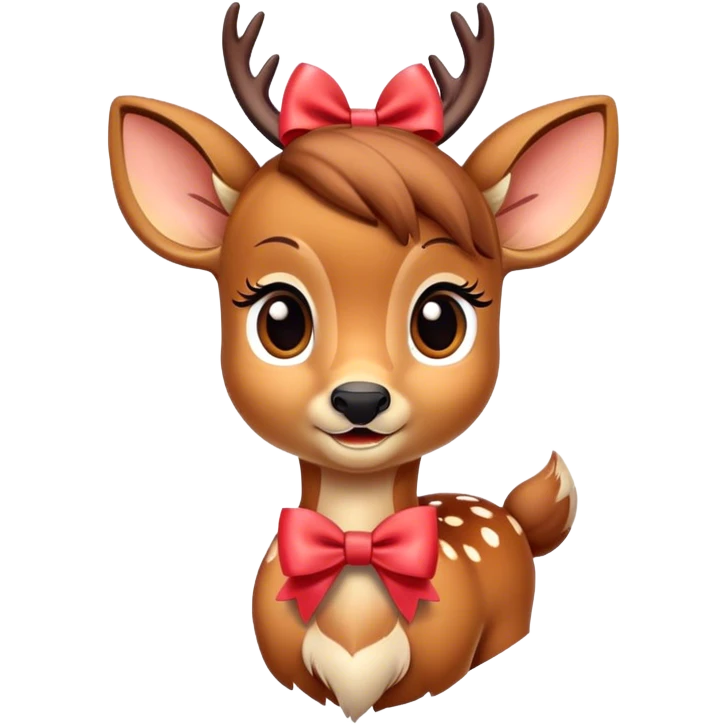 Bambi With a bow emoji