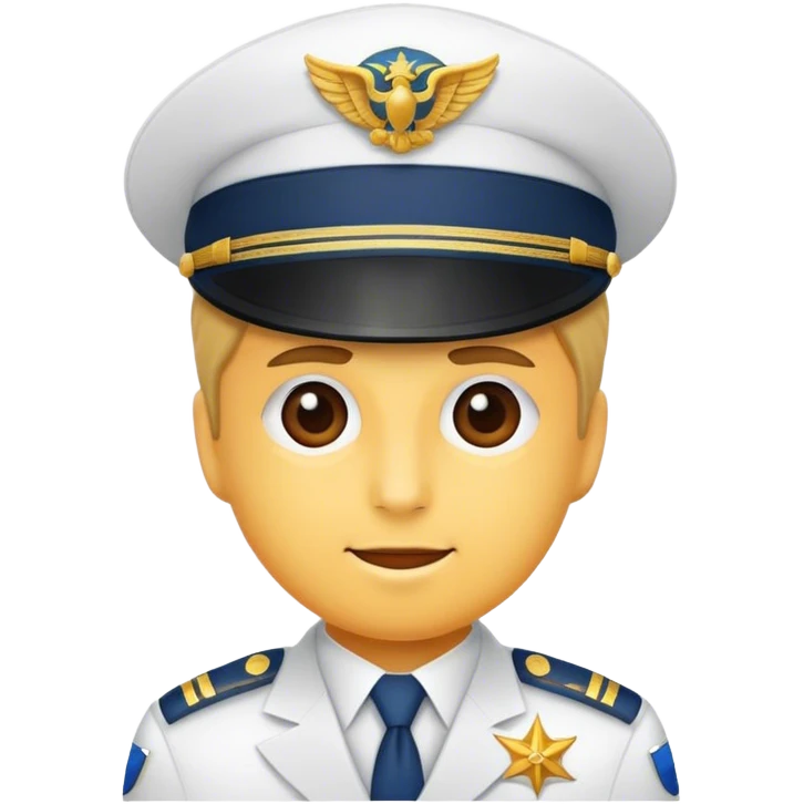 flight captain hat emoji