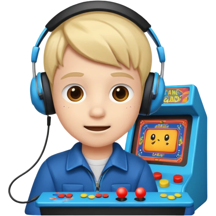 Retro Arcade Kid emoji