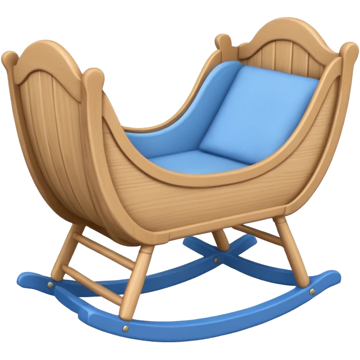 baby cradle blue emoji