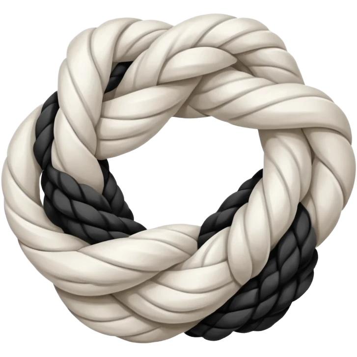 white knot, no face, just a knot emoji