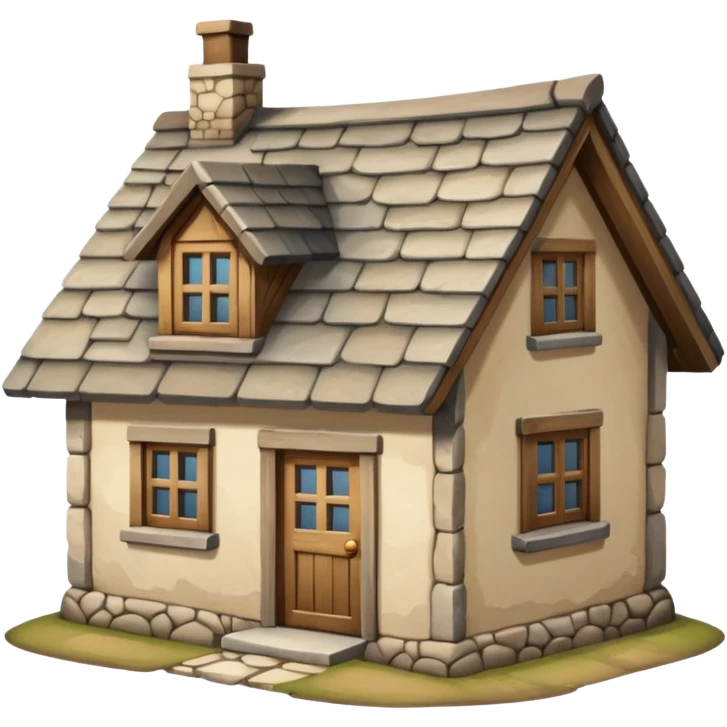 cottage house emoji