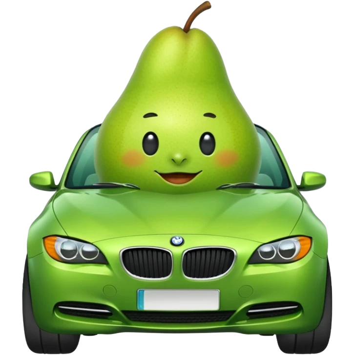 pear in a bmw emoji