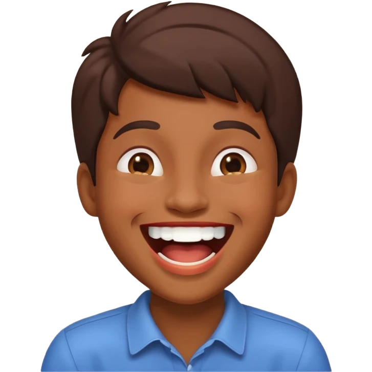 Caca riendo emoji