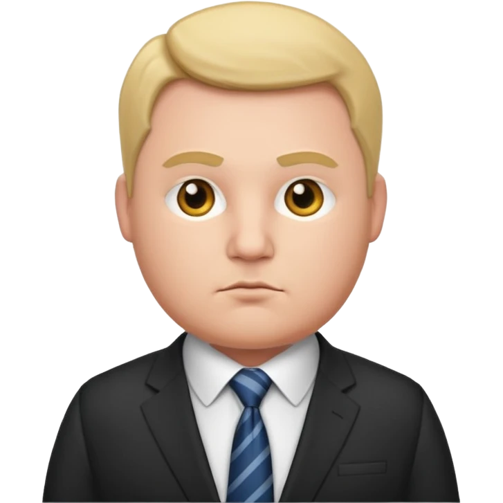 владелец фирмы пухлый и серьезный emoji