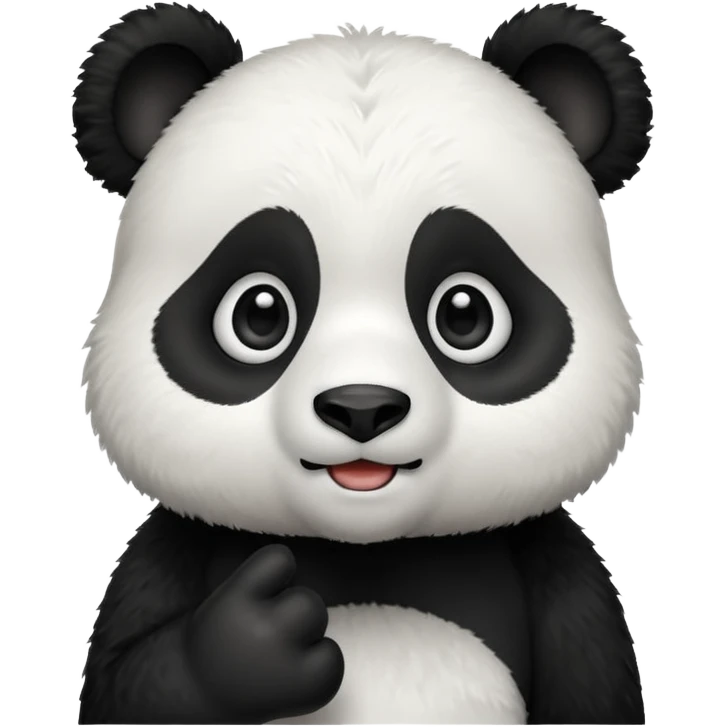 Panda asking a question  emoji