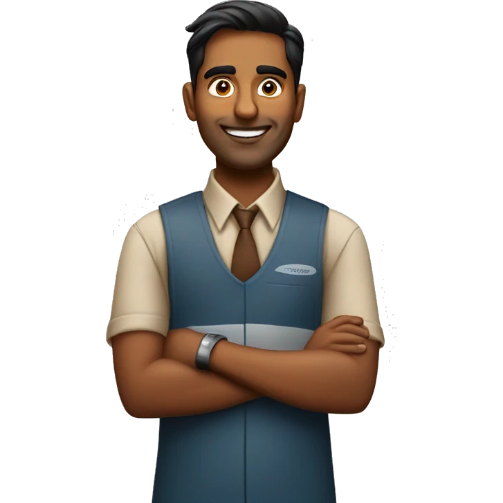 indian guy working at tim hortons emoji
