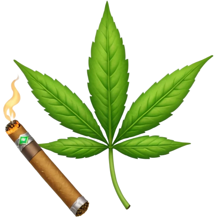 Talking weed joint  emoji