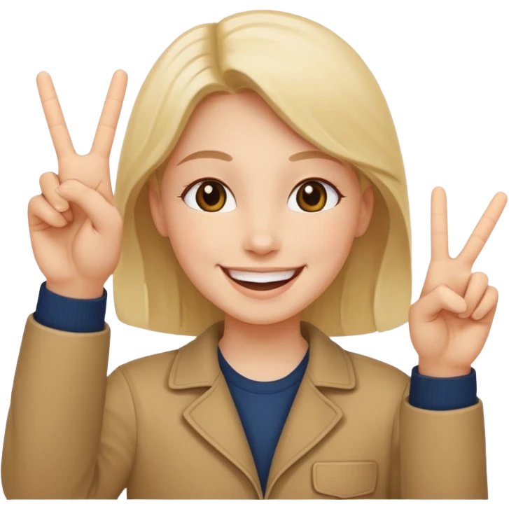 😚✌🏻 emoji