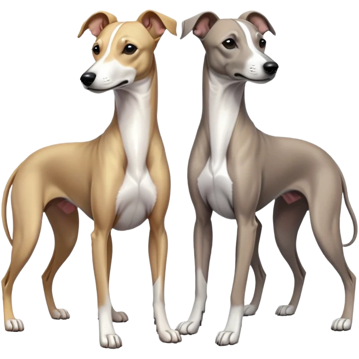 Three whippets  emoji