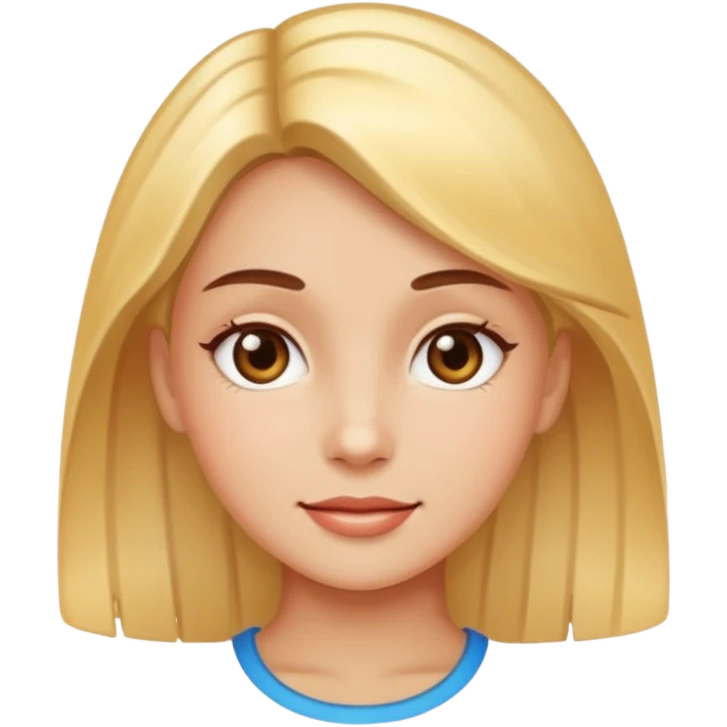 girl with shining face emoji