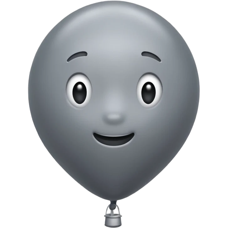 gray balloon emoji