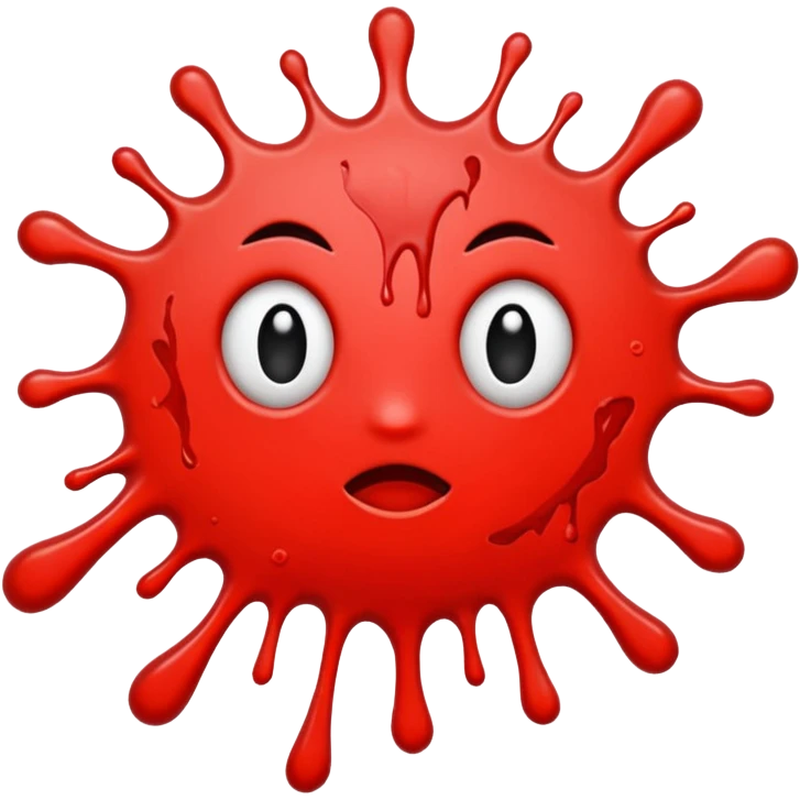 red splat emoji
