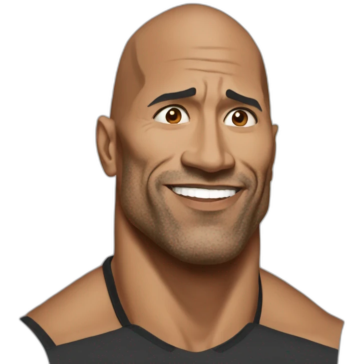the rock meme sus emoji