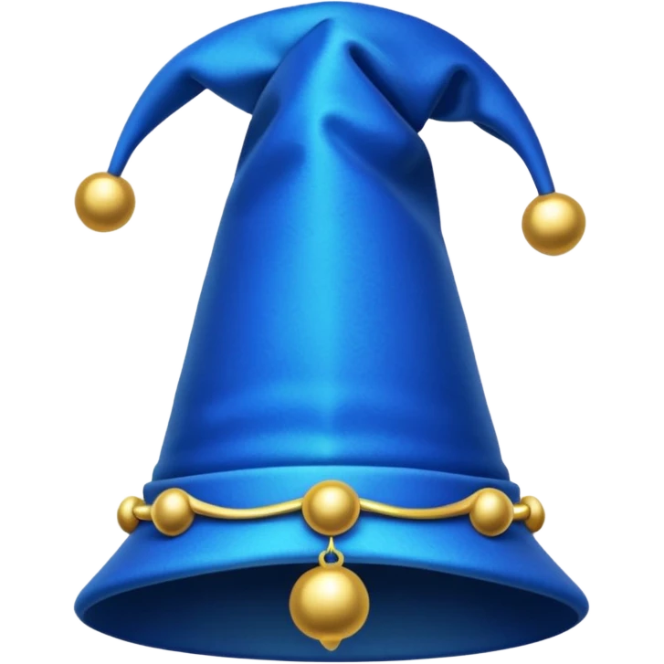 blue jester hat emoji