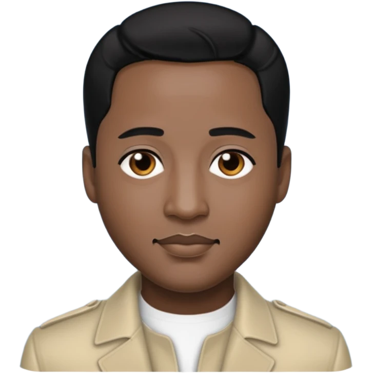 Johnny Gill with black hair emoji