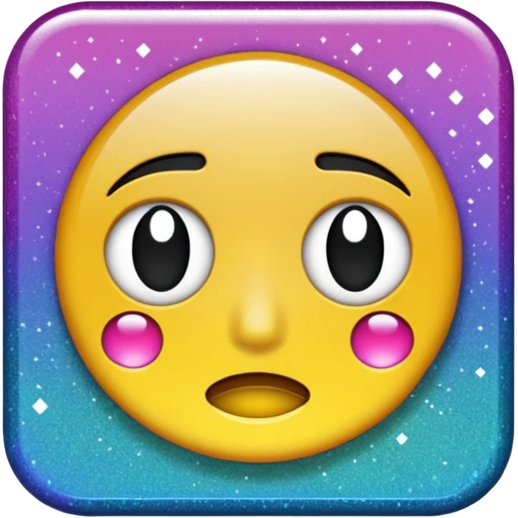 Glitter glitch error emoji