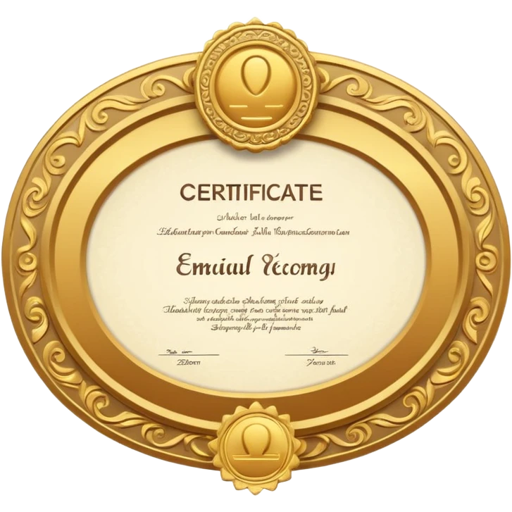 certificate emoji