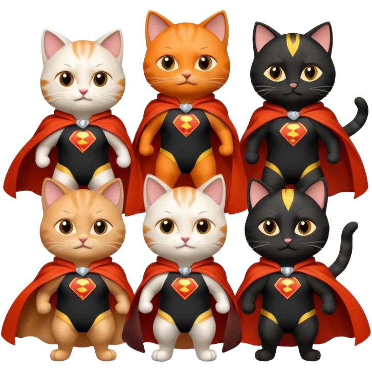 superhero cats emoji
