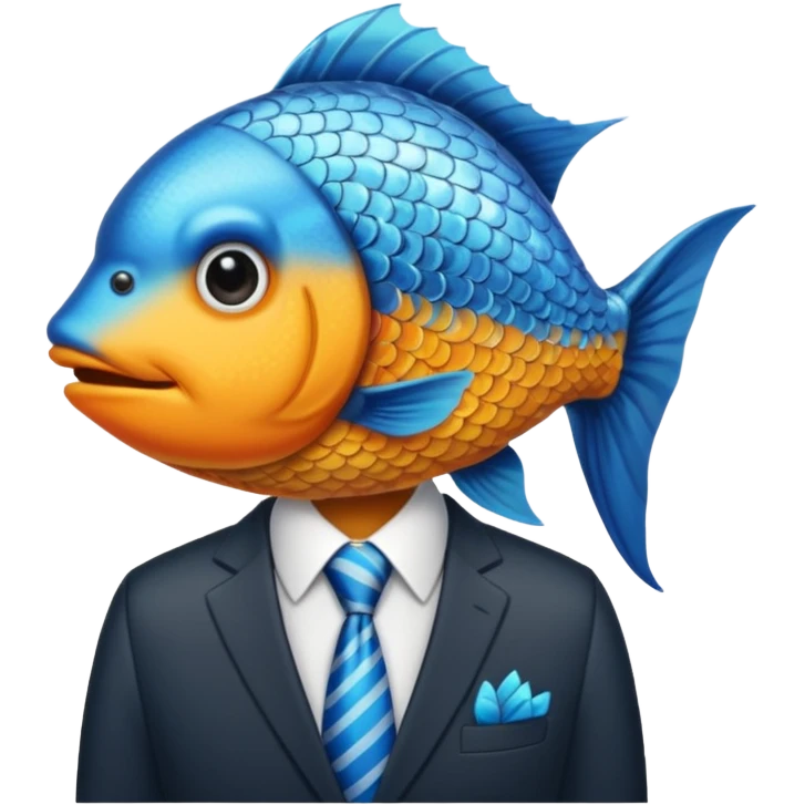Fish in a suit emoji