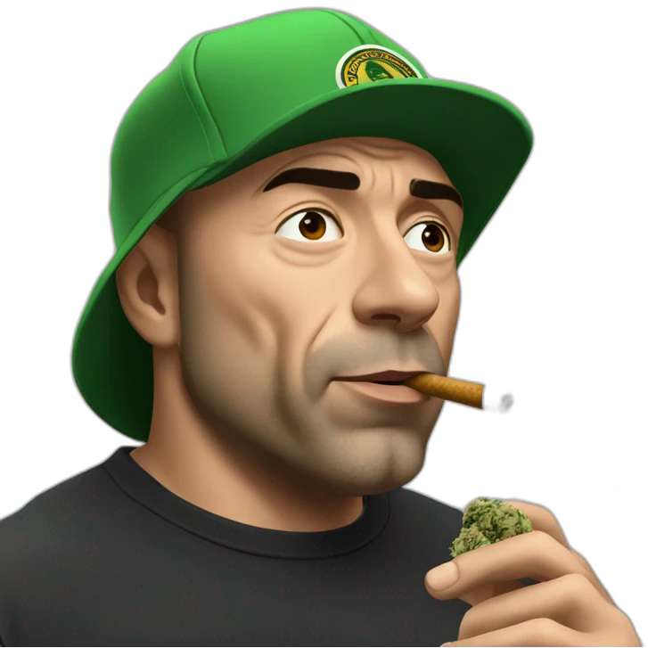 Joe Rogan smoking cannabis emoji