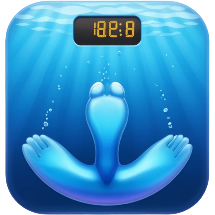 blue body scale emoji