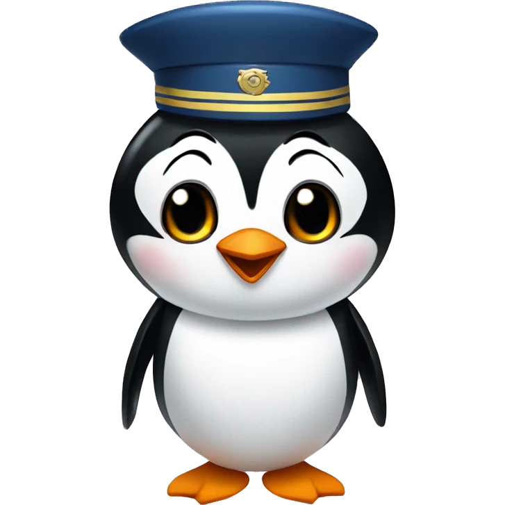 Stewardess penguin emoji