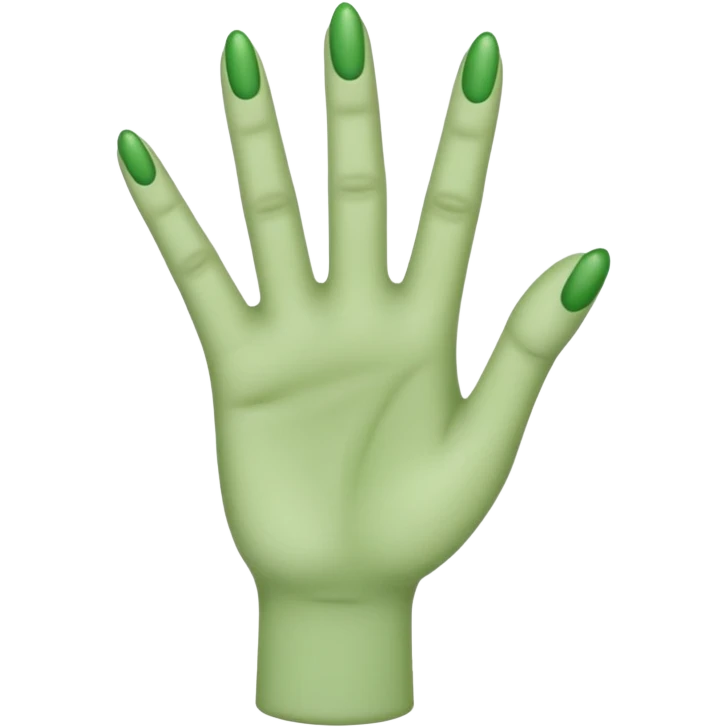 create green hand like  emoji