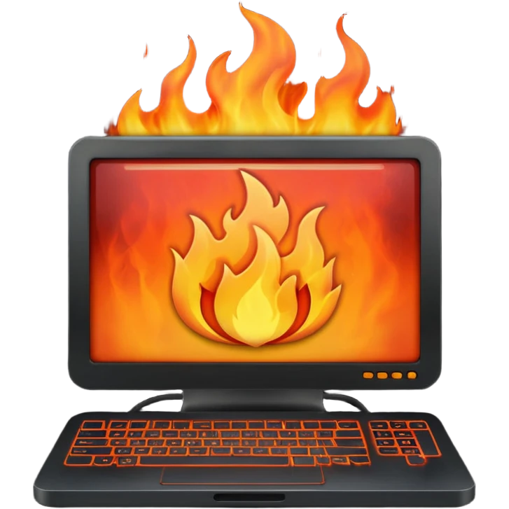 Pc burn emoji