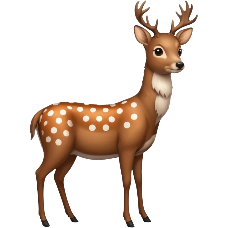 polka dot deer emoji