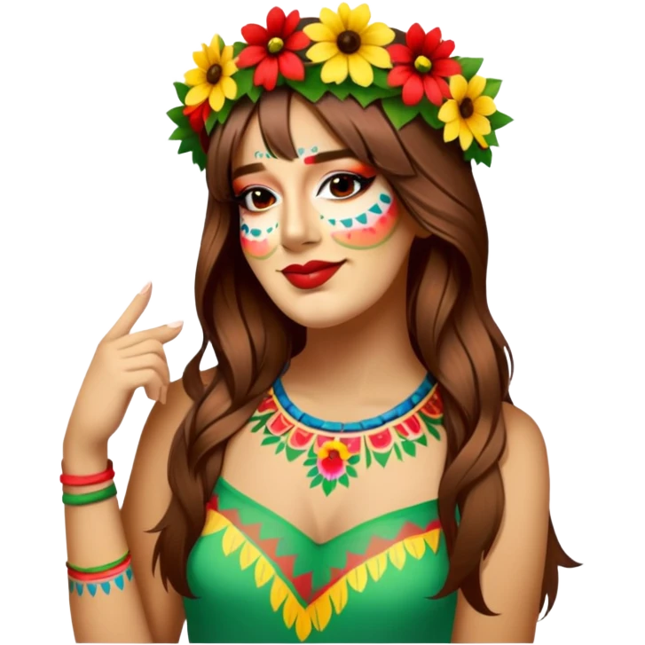 Flower-Crowned Dancer emoji