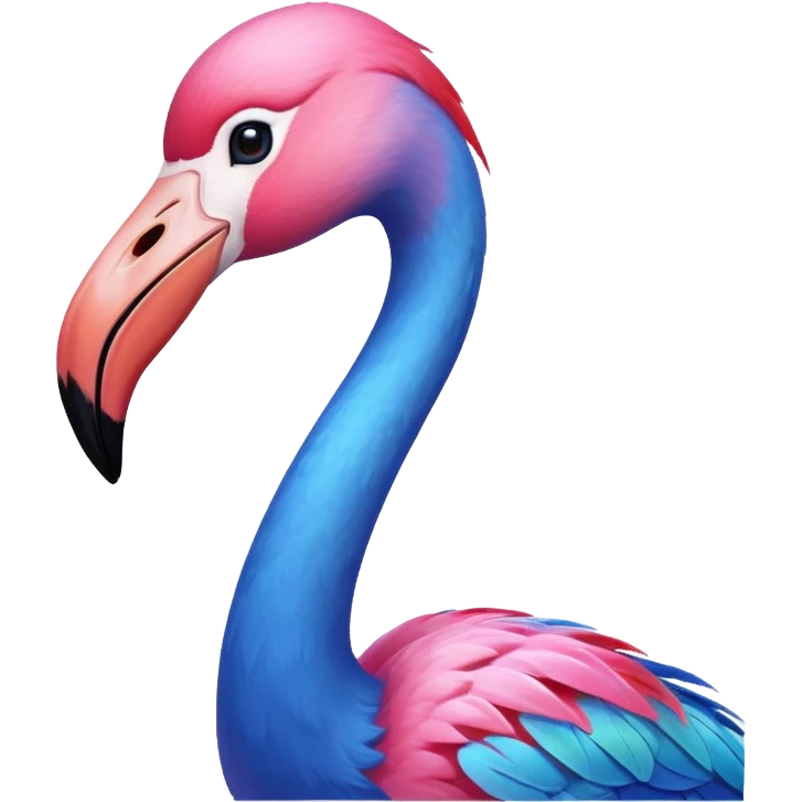 Blue Flamingo emoji