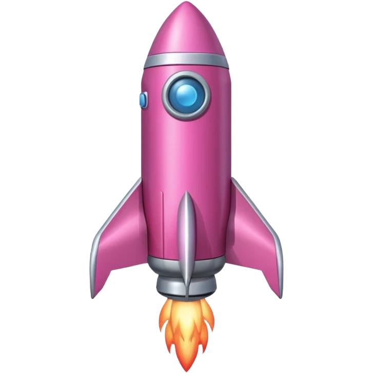 cohete rosa emoji