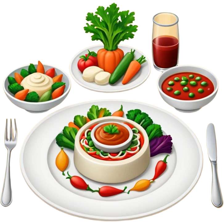 fancy fine dining meal emoji