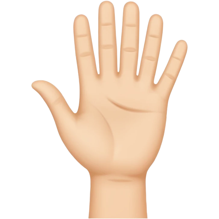 hand waving emoji