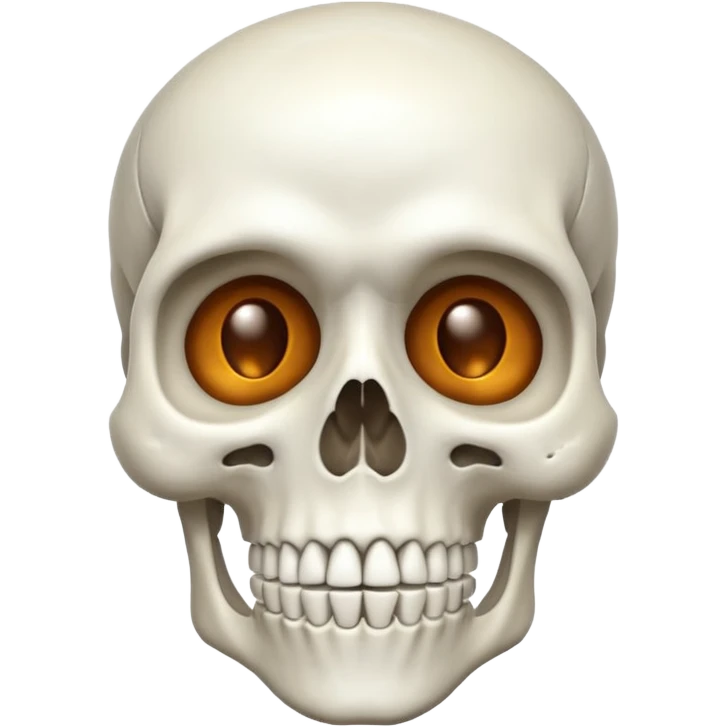 Skeleton mewing emoji