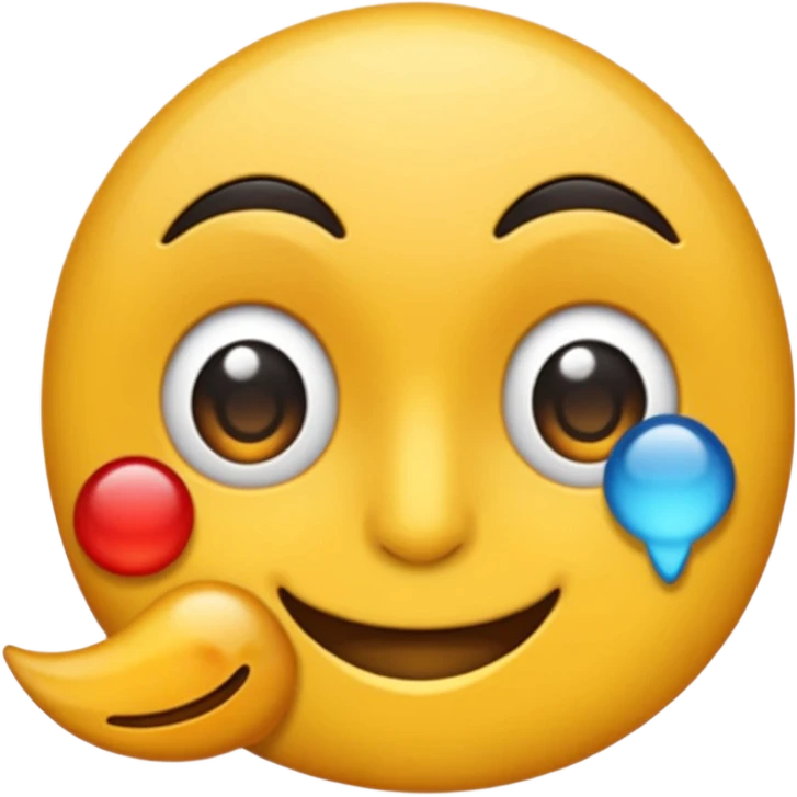 تصویر یک فوتبالیست با توپ emoji