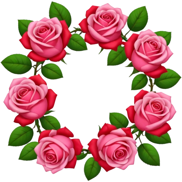 Rose garland emoji