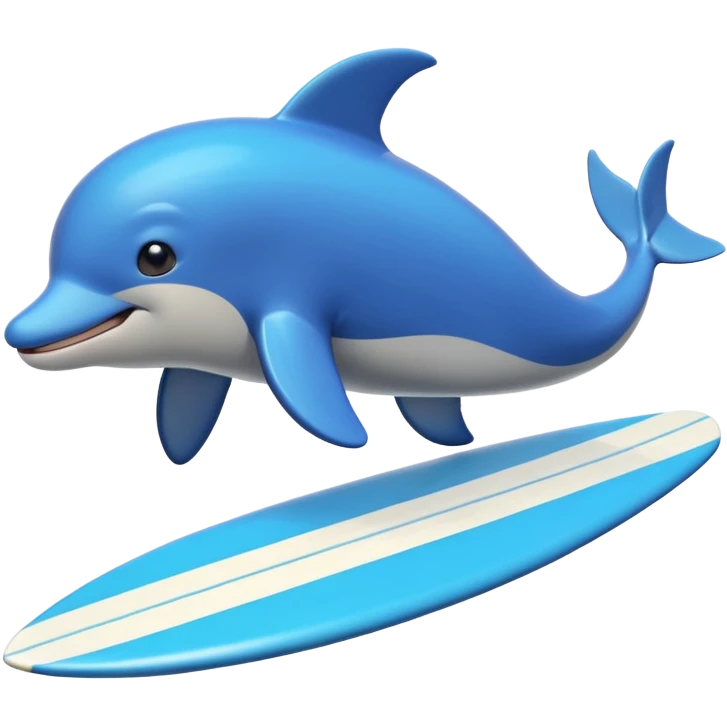 surfing dolfin emoji