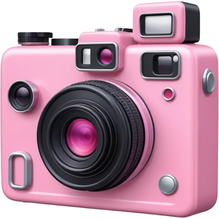 pink camera emoji