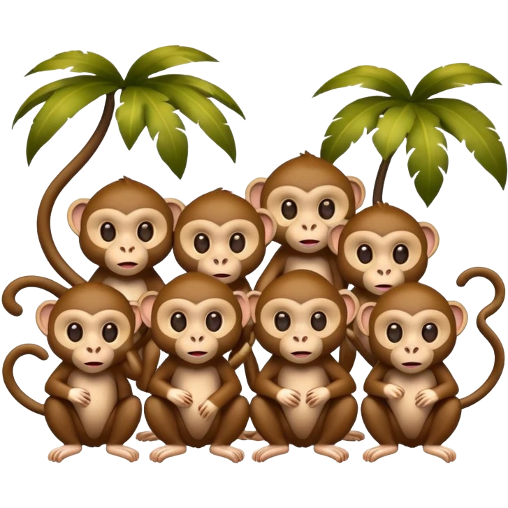  monkeys emoji