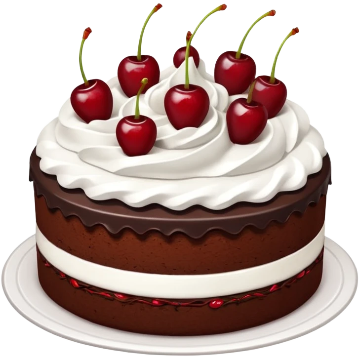 Black forest cake emoji