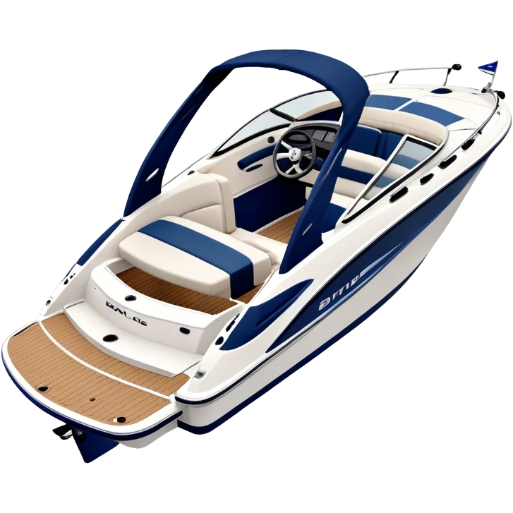 Speedboat - Bayliner 185 Bowrider (Model Year: 2020) (Iconic colour: White with navy blue accents) emoji