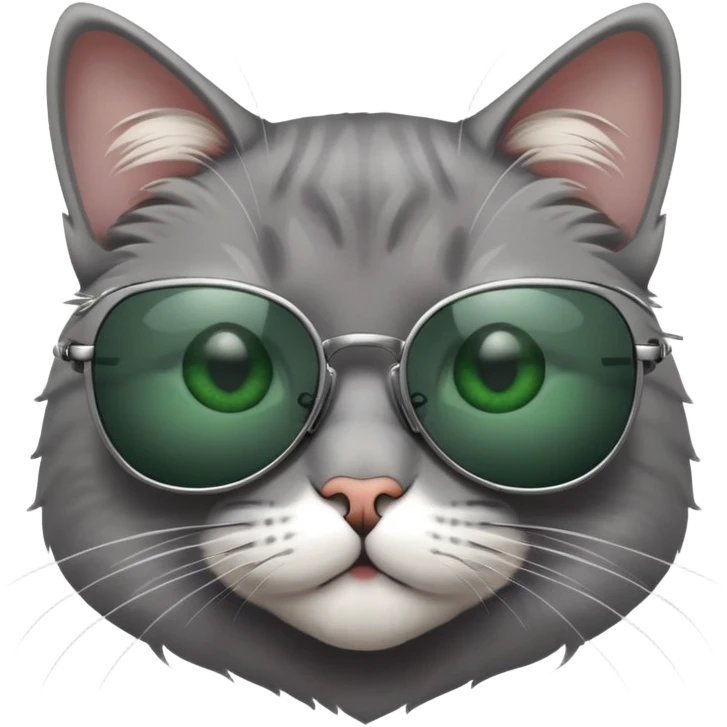 Cat wearing sunglasses emoji