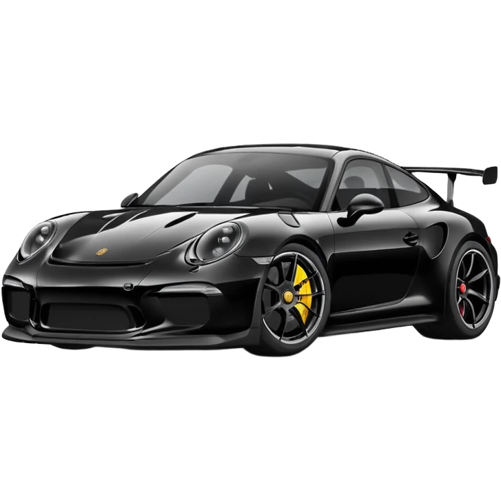 black porsche gt3, black rims emoji