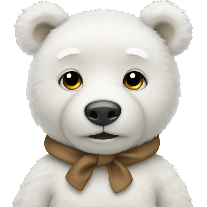 White teddy bear emoji