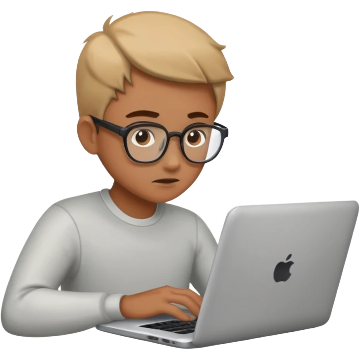 person working working on a laptop emoji