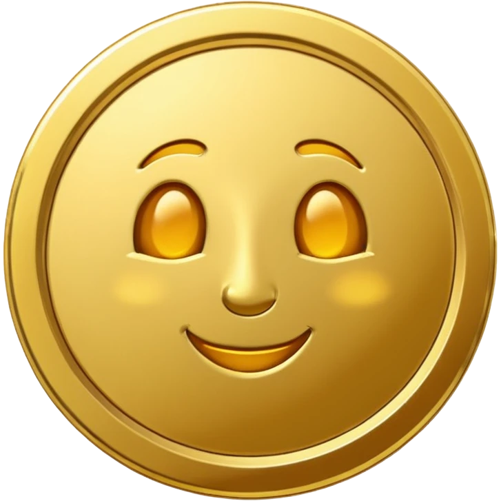 gold coin without designs emoji