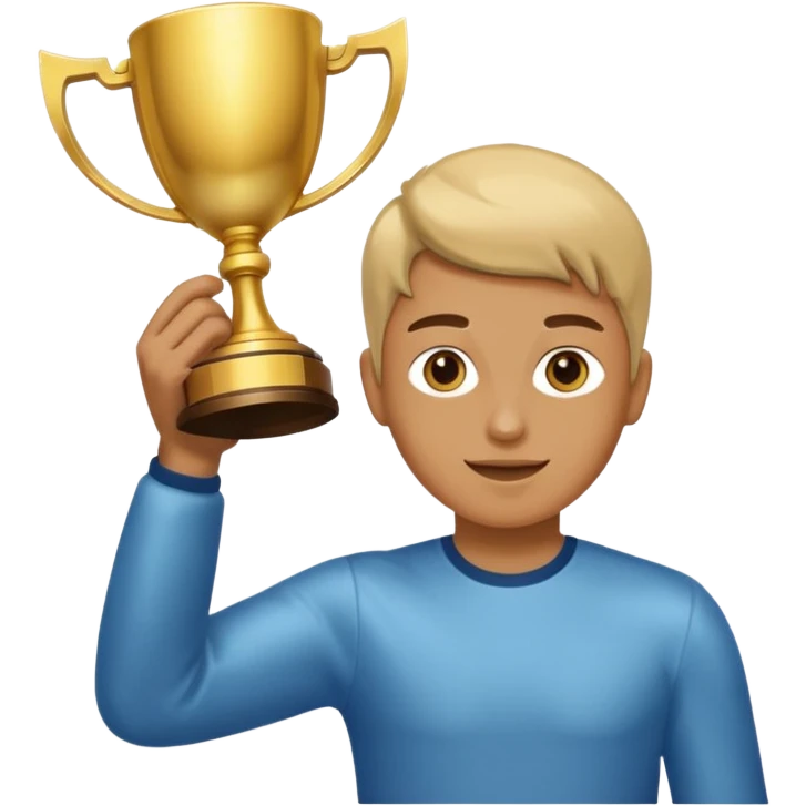  raising trophy emoji